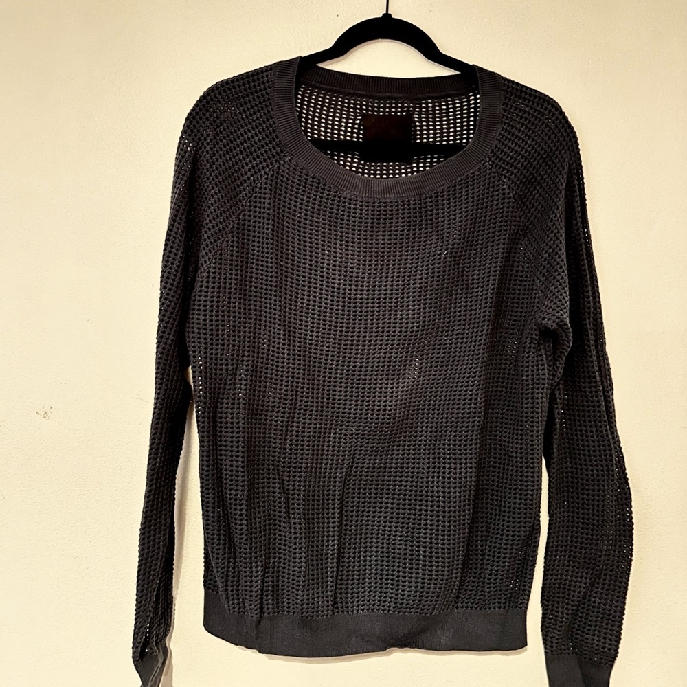 JUST FEMALE Lightweight Navy Knit Sweater | Size XS |